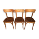 Trio of vintage bistro chairs 60