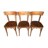 Trio of vintage bistro chairs 60