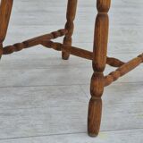 1960s, set of 4 scandinavian dining chairs in solid oak wood, original good condition.