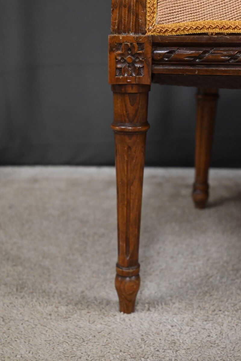 Beech canapé, stained, Louis XVI style - 1920