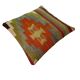 Vintage turkish kilim cushion cover , 40 x 40 cm