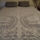Antique crochet bed cover 240 x 190 cm