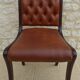 Chaise chic de style  Chesterfield Vintage à ossature bois et simili cuir