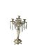 Chandelier marbre, laiton et pampilles XIXème