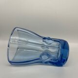 Blue glass vase 1950