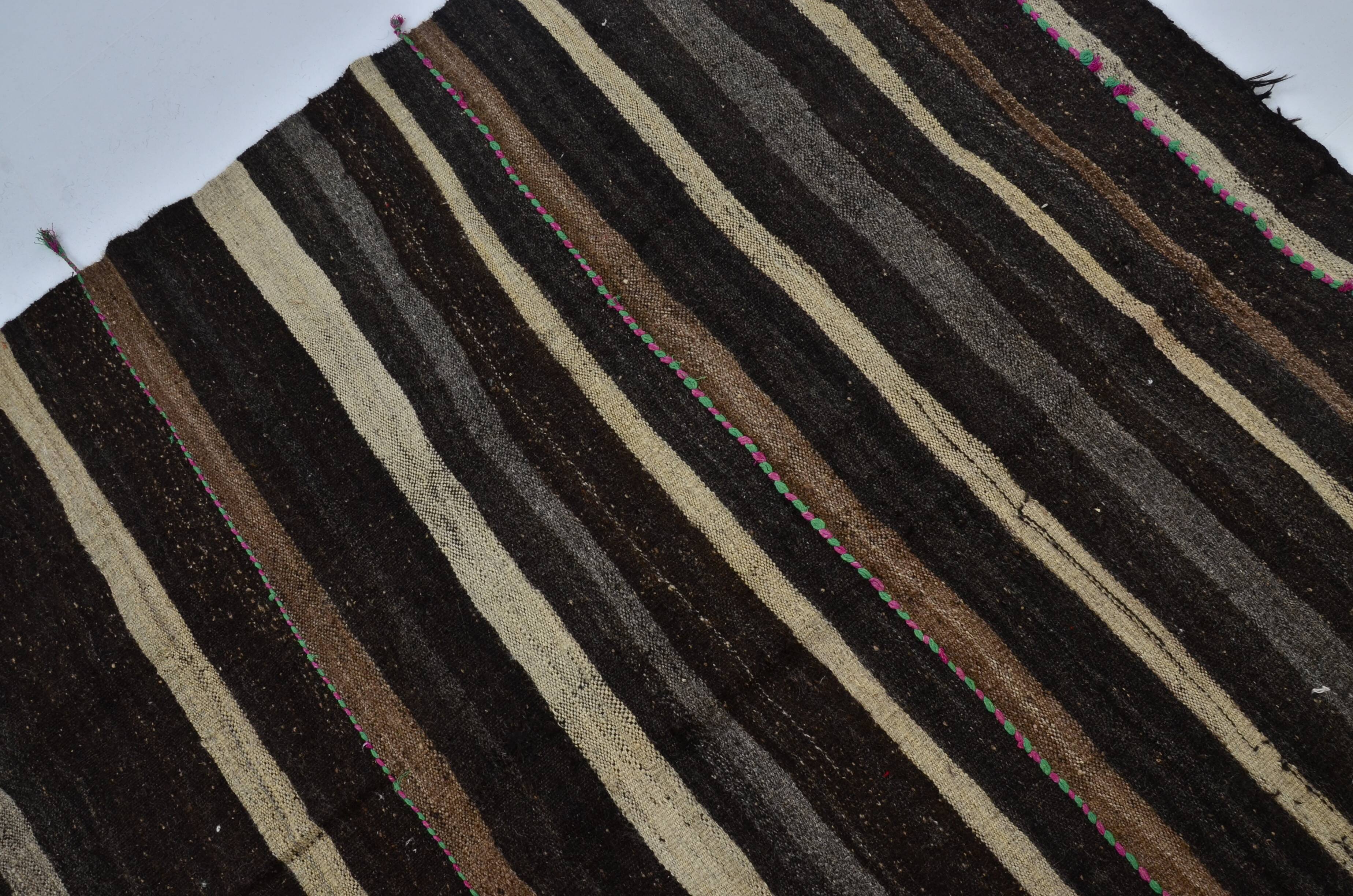 Stripe Vintage Anatolian Kilim Rug  sku 3057