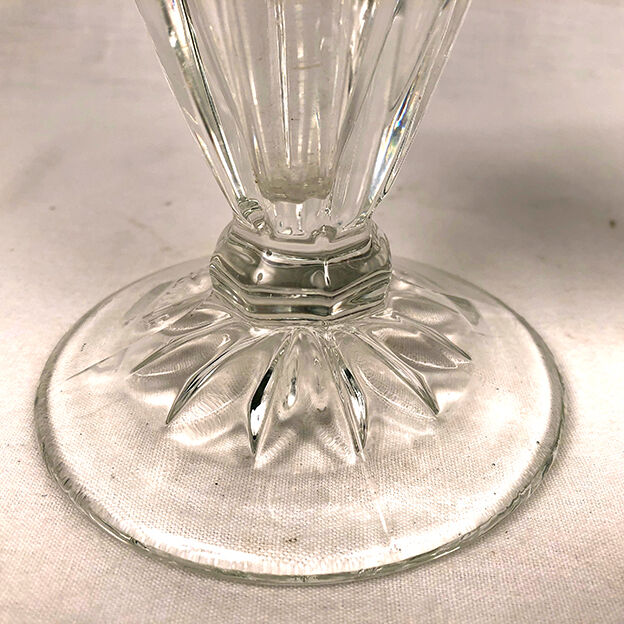 Pair of baluster-shaped glass vases