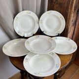 Shallow porcelain plates, Gien