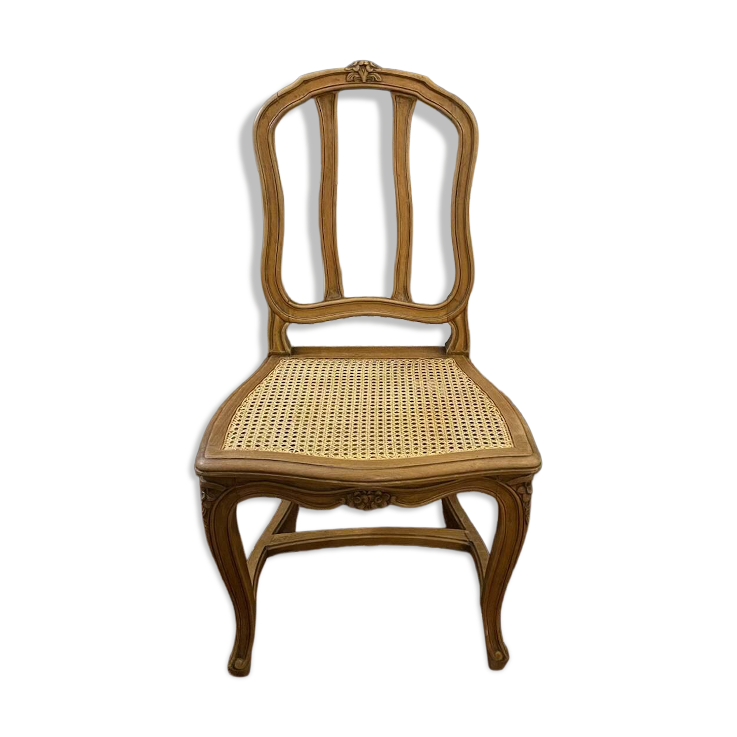 1 caned beech chair, 1950s