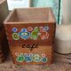 Pots à épices en bois français et anglais