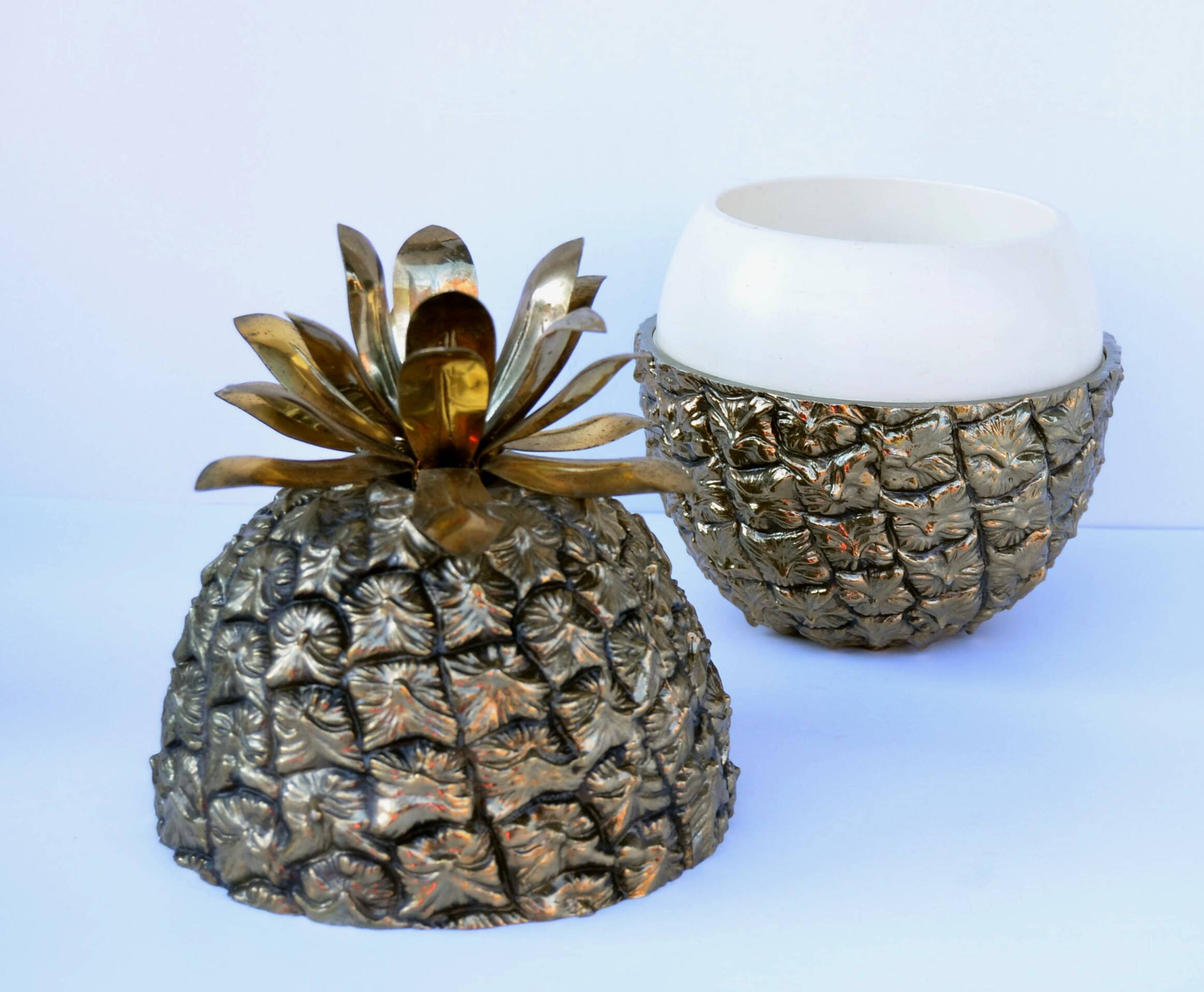 Mid Century Frigotherm Pineapple Shaped Ice Bucket by Hans Turnwald