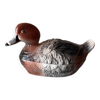 Michel Caugant duck terrine pot in ceramic.