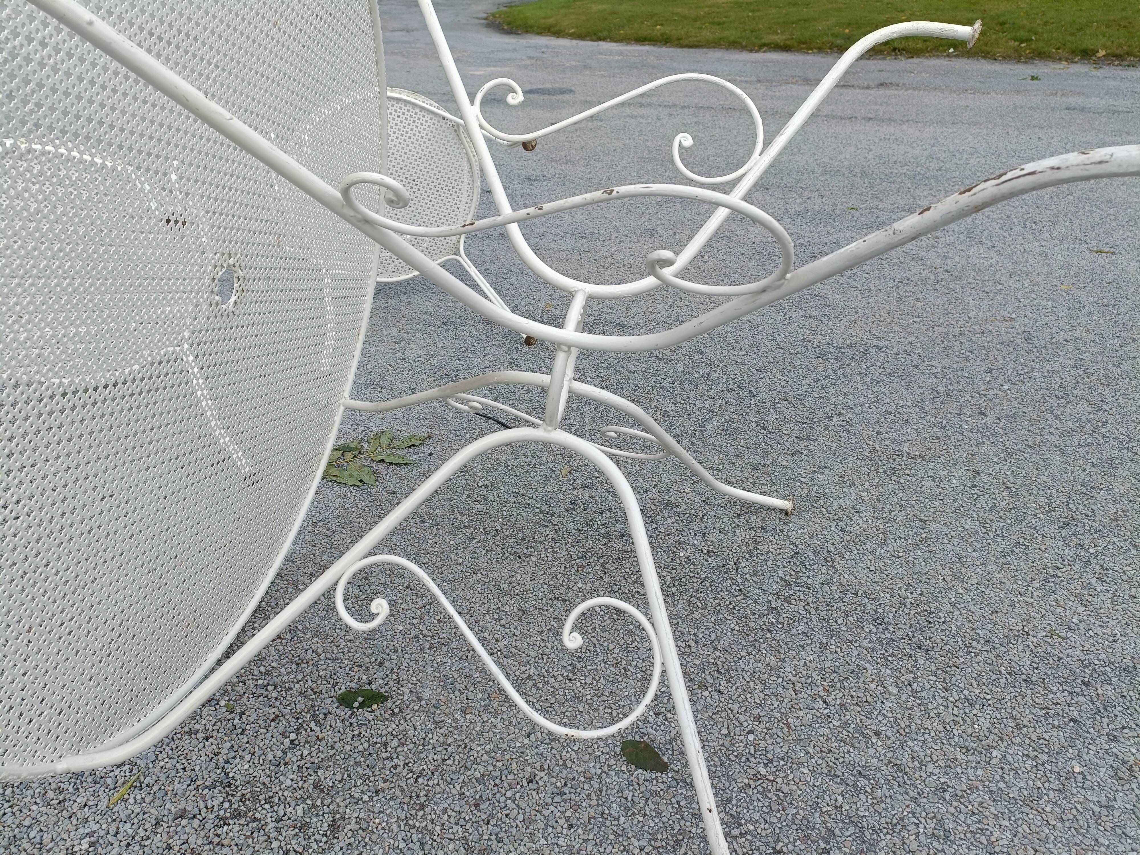 Antique garden furniture in full metal iron