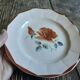 Set of 6 old dessert plates Digoin sarreguemines