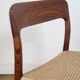 Set of 5 Niels O. Møller Model 75 dining chairs for J.L. Møllers Møbelfabrik