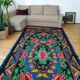 Large handmade Romanian rug 330X160cm with amazing bohemian floral design