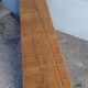 Solid wood bench patinated 140cm