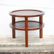 Art Deco style wooden coffee table, vintage wooden table, living room table