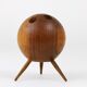 Tripod chandelier ball by Carl Aubock in walnut, Austria, 1950s.