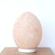 Pale pink opaque glass egg lamp, 60s