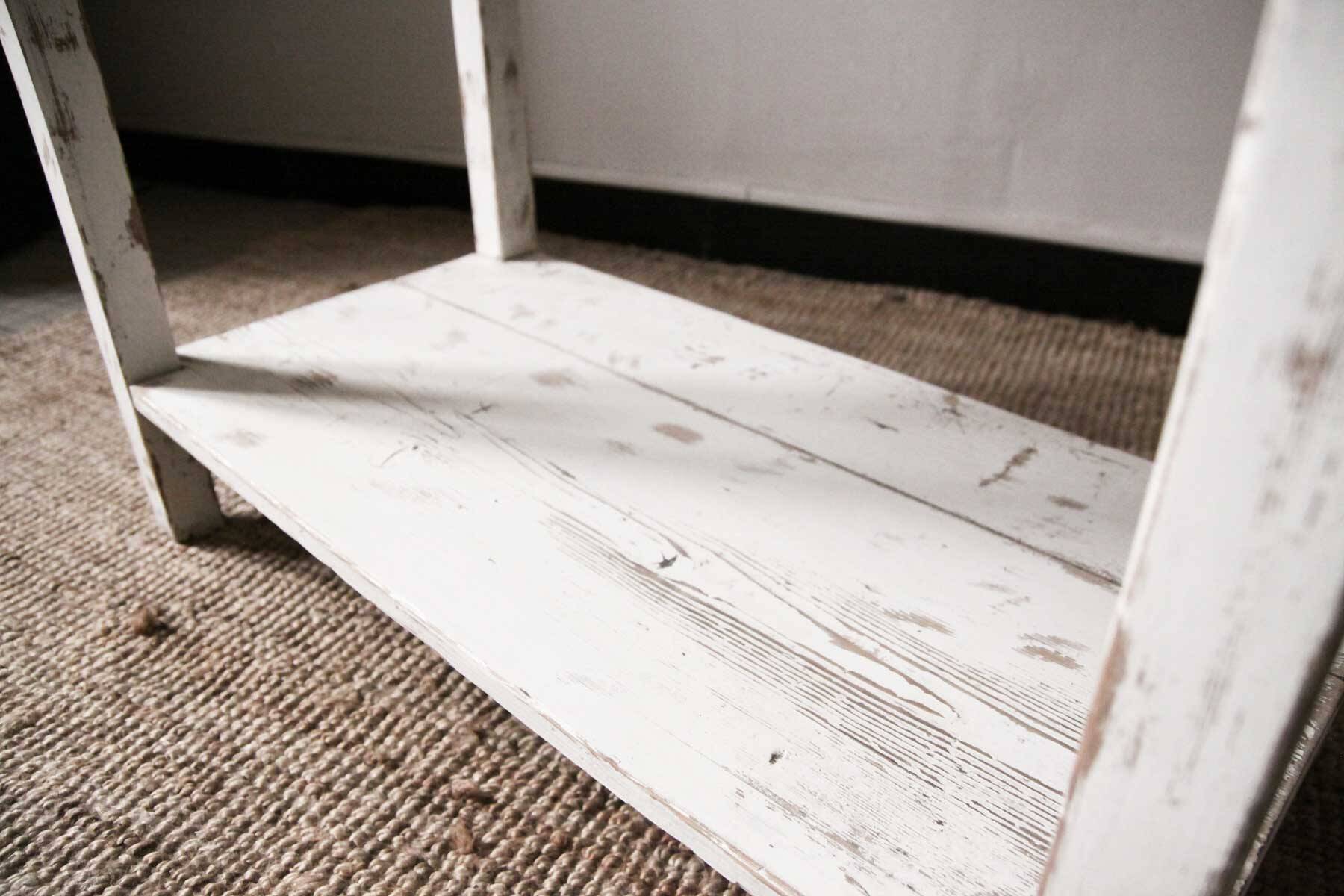 Shabby chic wooden console