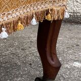 Toad armchair style Napoleon III fringe pompoms