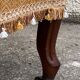 Toad armchair style Napoleon III fringe pompoms