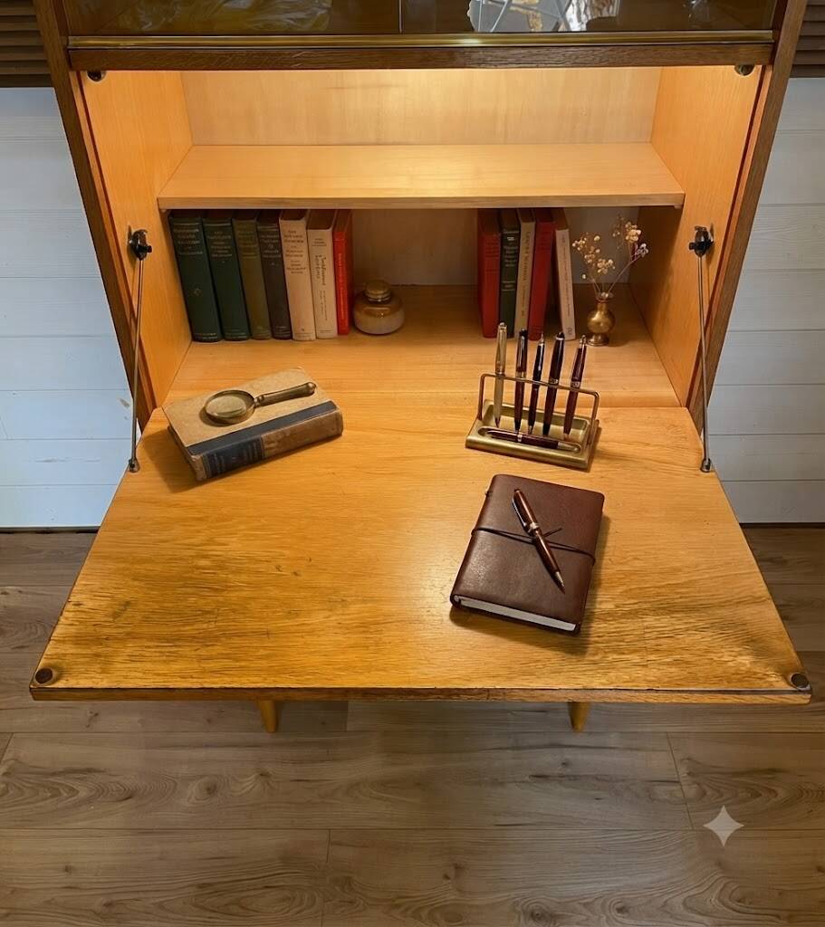 Meuble Secrétaire Vintage - Design Scandinave / Mid-century (Années 60)