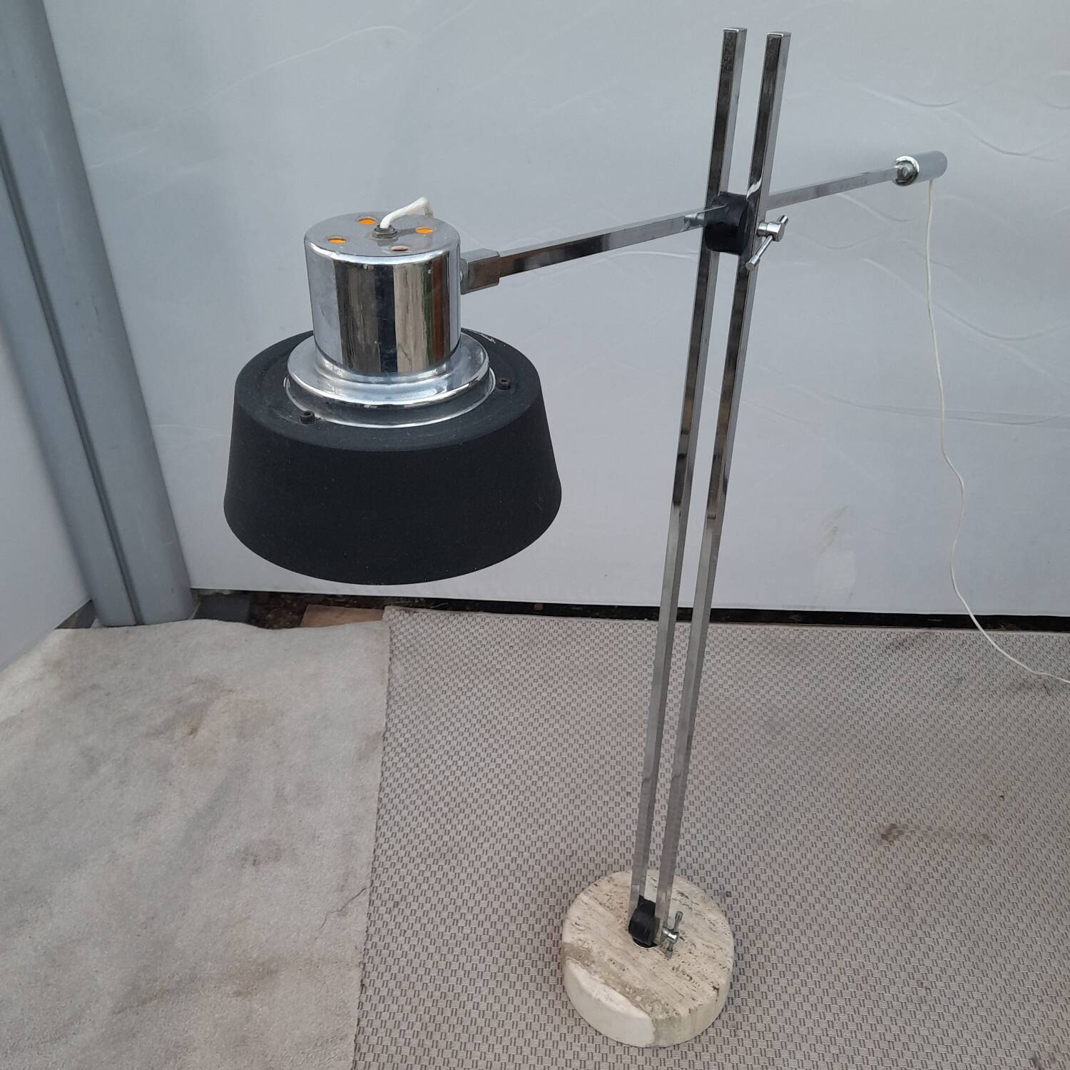 Vintage 1950s mid century counterweight floor lamp