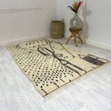 Handmade Moroccan Berber carpet 245 x 147 CM