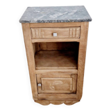 Art deco style oak bedside table from the 1920s