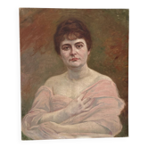 Portrait of a woman, oil on canvas