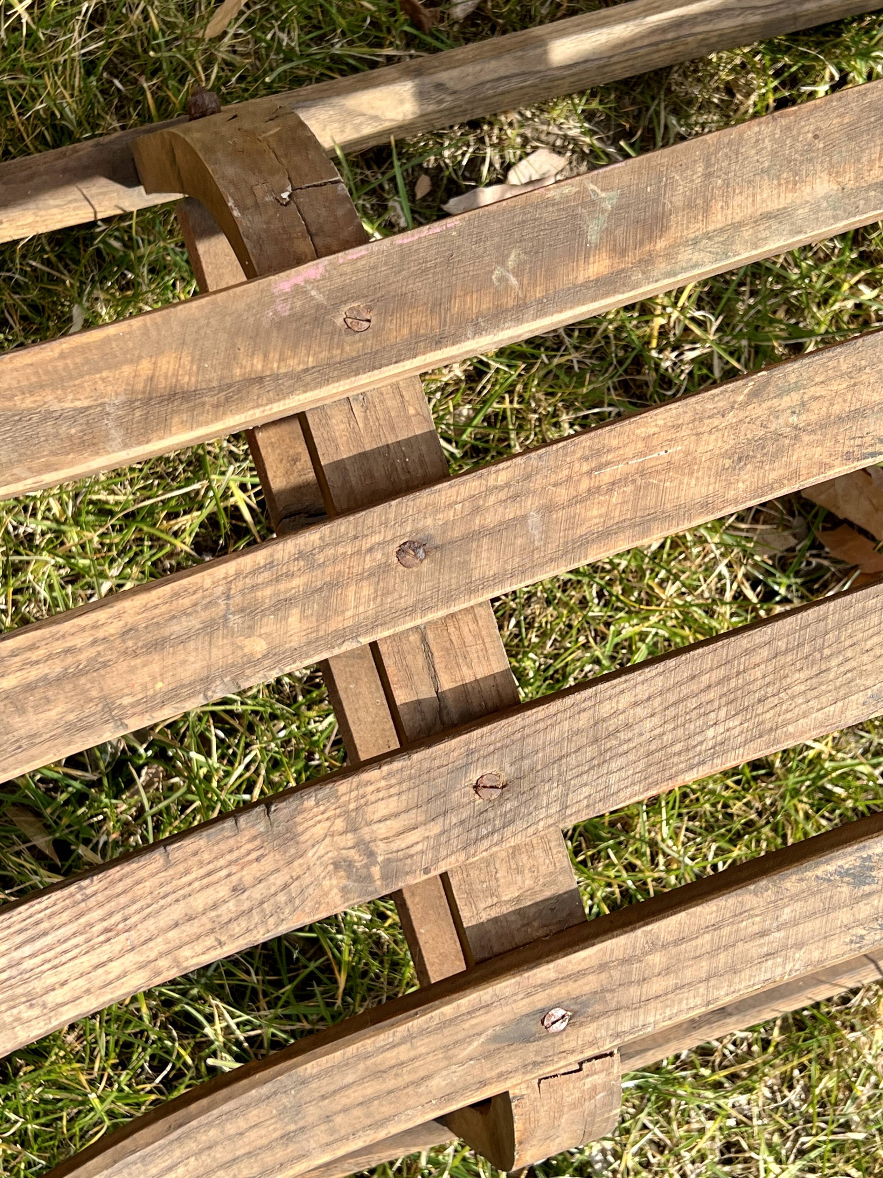 Wooden sled