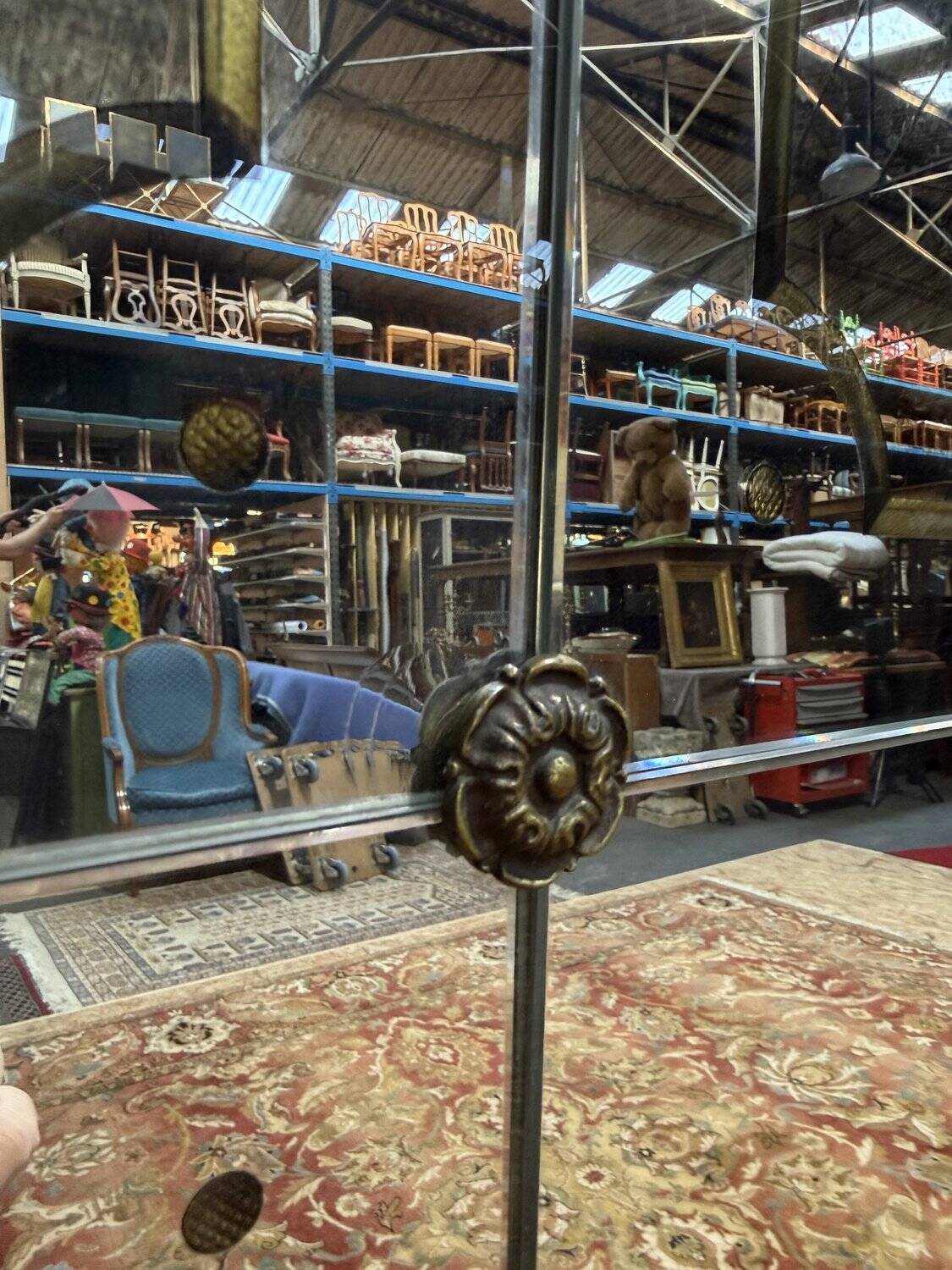 Large bistro mirror - Venetian Art Nouveau brasserie style