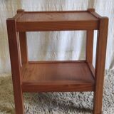 Solid pine side table - 1970s