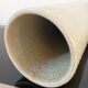 Vintage glazed stoneware cylinder vase - 1970