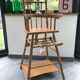 Wooden high chair for baby - Vintage