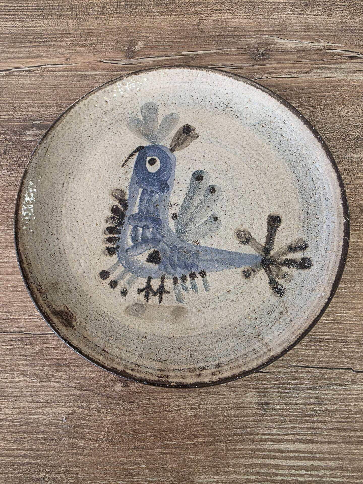 Ceramic plate Gustave Reynaud Le Mûrier Vallauris