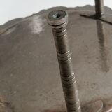 Large tin tray on removable feet