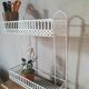 Open metal shelf