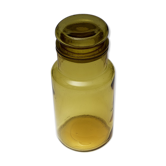 Amber vintage color glass jar
