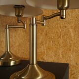 Pair of brass reading light lamp