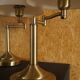 Pair of brass reading light lamp