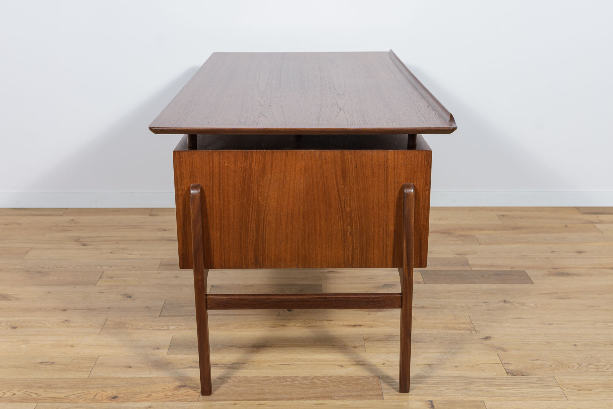 Mid-Century Freestanding Teak Desk, 1960s