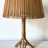 Rattan lamp from the 60s, H 46 cm