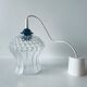 Vintage glass globe pendant lamp