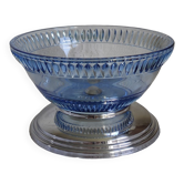 Glass and metal fruit cup