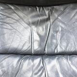 Danish Mathsson sofa + 2 armchairs in curved wood and leather