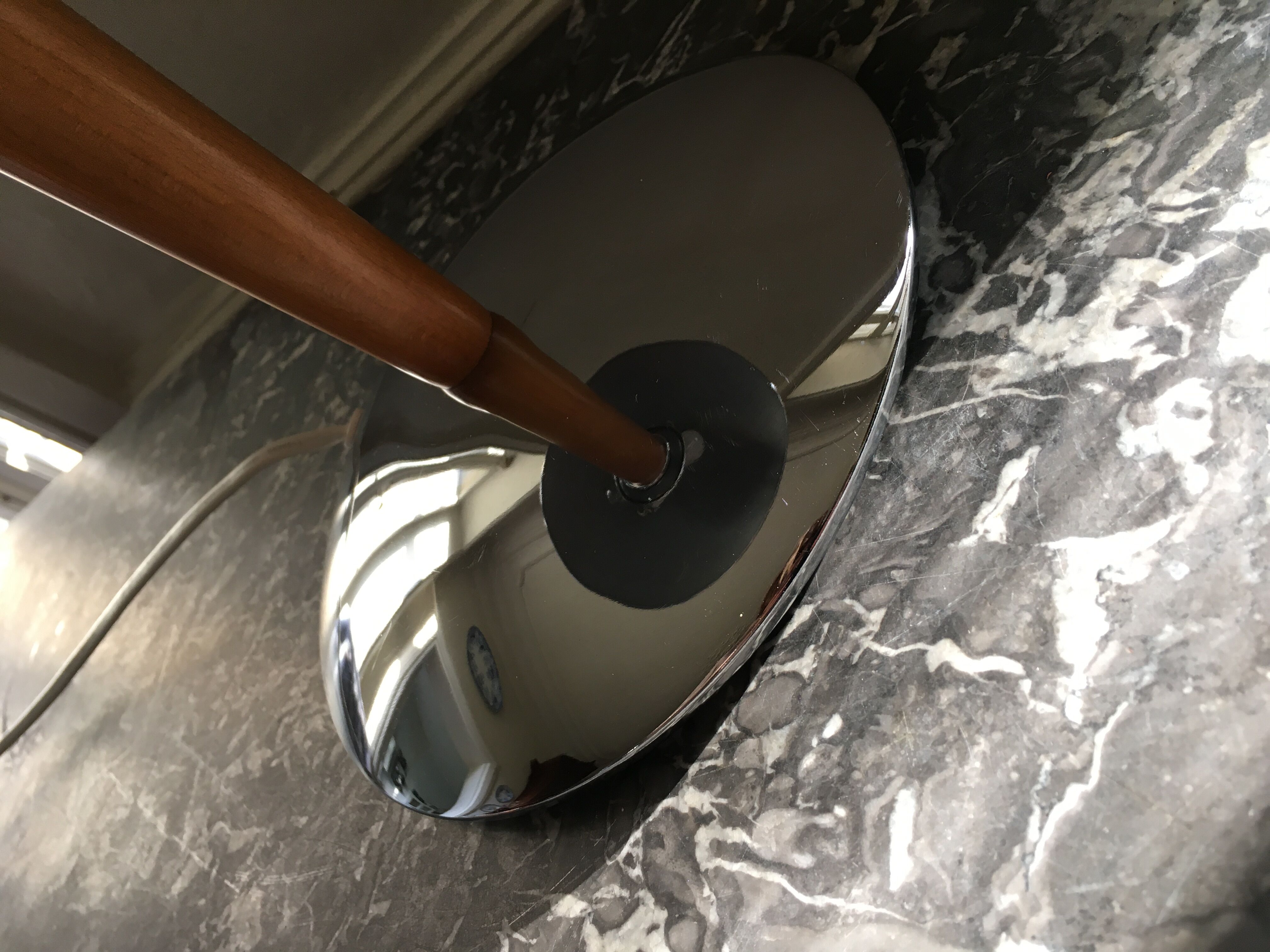 Chrome mushroom lamp 80