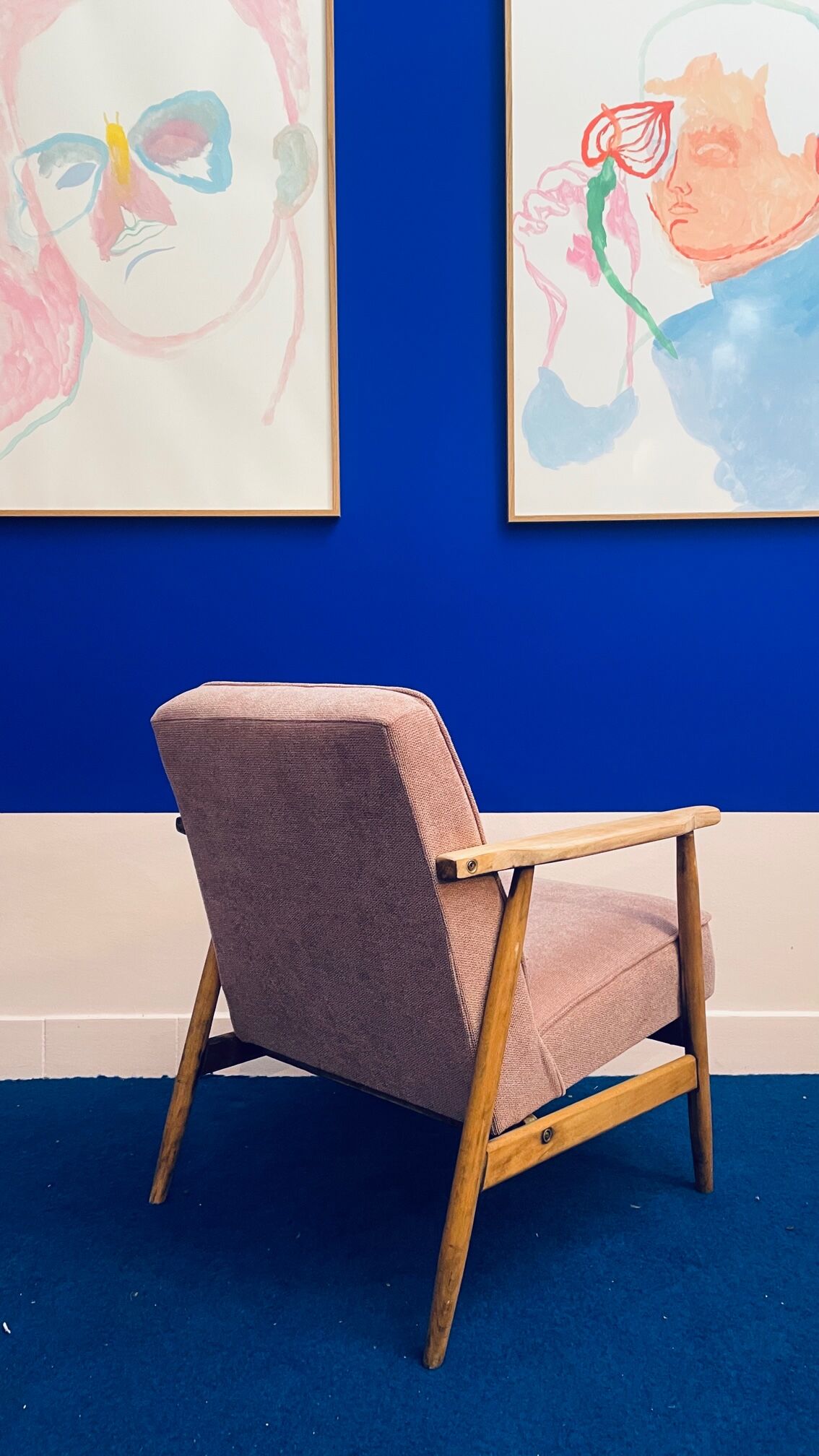 Polish Scandinavian armchair from the 60s Scandinavian design